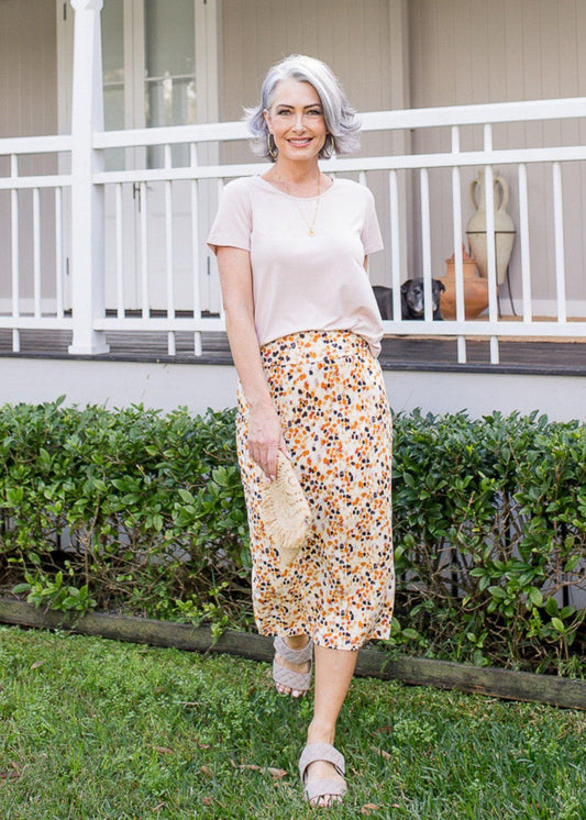 Janis Bamboo Tee -  Blush