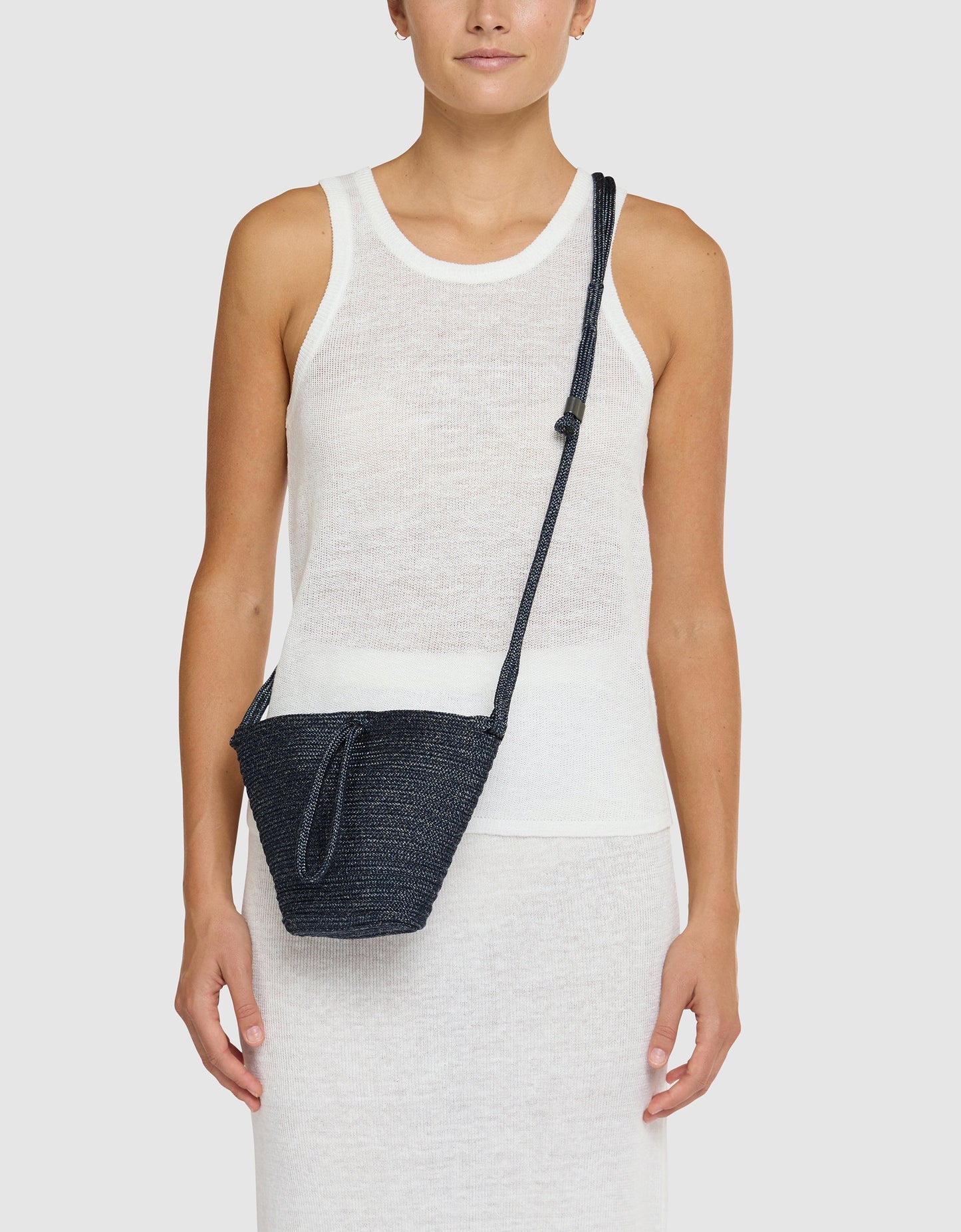 Adrift crossbody in gunmetal